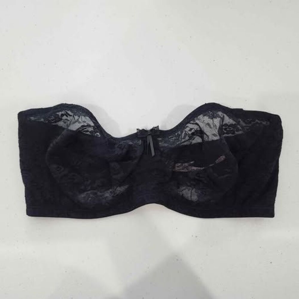 Super Cute Strapless Lace Bra Underwire Through-SIZE 38DD